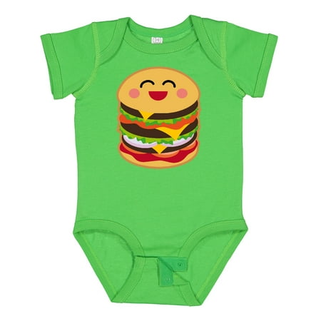 

Inktastic Hamburger Kawaii Gift Baby Boy or Baby Girl Bodysuit