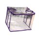 thumbnail image 4 of Organizador de almacenamiento de libros Clear PVC Bookshelf plegable Versátil Versátil Capacidad Espaciosa Protección de la capacidad Protector del Púrpura, 4 of 8