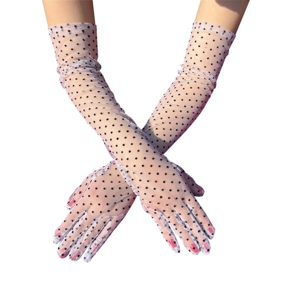 OJJCXA Womens Mens Gloves for Women Men Lace Craft Arm Warmer Casual Party Decorative Fashion Gloves