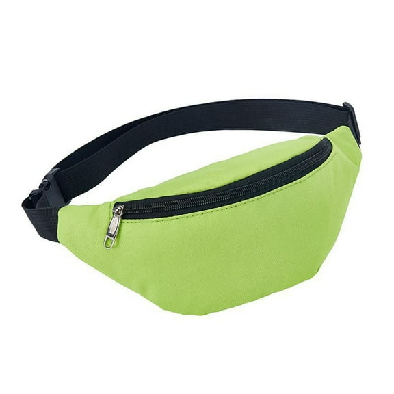 Green Fanny Pack for Men Women, Waterproof Sports Waist Bag Pack, Belt Bag for Travel Hiking Running Outdoor Sports & Phone Holder Pouch Lightweight & Breathable Secure Fit Easy