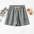 thumbnail image 7 of Tdoqot Toddler Girls Active Shorts- Lightweight Summer Cotton Fashion Athletic Shorts Gray Size 8T, 7 of 7