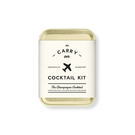 W&P MAS-CARRYKIT-CC Carry on Cocktail Kit, Champagne Cocktail, Travel Kit for Drinks on the Go, Craft Cocktails, TSA Approved