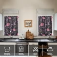 thumbnail image 4 of Pioneer Kitchen Curtains and Valance Set 36 Inch Tier Work Hard So I Can Have a Better Life 3 Pieces Set Dining Room Small Curtain Drapes Cafe Curtains Valance for Home Decor Rod Pocket, 4 of 6