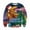 Green, variant on Girls Sweatshirt Childrens Christmas Doodle Crew Neck Long Sleeve Pullover Hoodless Top Green 4-5 Years