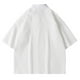 thumbnail image 3 of pstuiky camisetas de hombre, Camisa de manga corta con botones de color liso para hombre camisas casuales para hombre m, 3 of 3