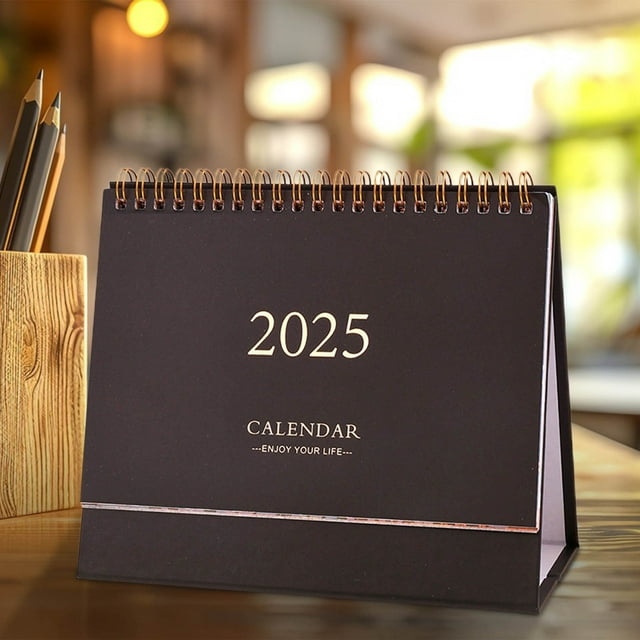 Herunwer Small Desk Calendar 2025 Standing Flip Desktop Calendar Small Desktop Calendar Standing Monthly Desk Calendar Tabletop Calendar Desk Decor For Home Office