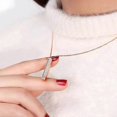 thumbnail image 2 of Hidden Message Necklace(I Love You), Hidden Secret Message Slider Necklacewhite, 2 of 5