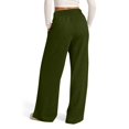 thumbnail image 3 of Resicozy Oversized Wide Leg Sweatpants Women Baggy Lightweight High Waisted Athletic Pants with Pockets Y2k Causal Palazzo Pant Army Green M, 3 of 6