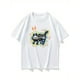 thumbnail image 1 of [Heavy-Duty Loose Fit T-Shirt] American-style heavy-duty 100% pure cotton short-sleeved t-shirt for men, loose large size, cool and stylish, trendy and versatile half-sleeved top, 1 of 6