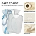 thumbnail image 4 of 2L Hot Water Bottle with Soft Velvet Cover PVC Hot Water Bag for Pain Relief Long-Lasting Warmth Blue and Gray Swirls, 4 of 8