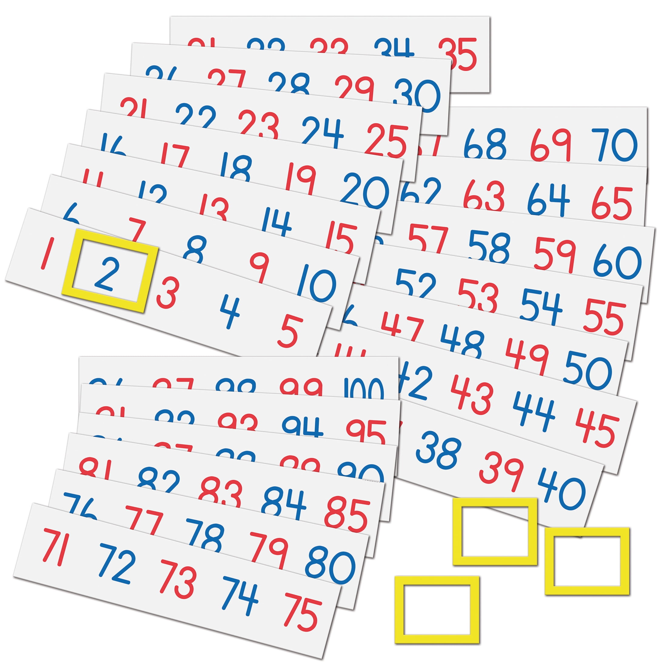 Learning Resources Magnetic Number Line 1-100, Math Accessories, Early Math Concepts, Classroom Supplies