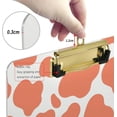 thumbnail image 4 of 12.5"x9" Orange Leopard Print Clipboards, Standard A4 Letter Size Nursing Clipboard with Low Profile Metal Clip Decorative Clip Board for Office Supplies,Silver, 4 of 7