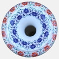 thumbnail image 4 of Marble Inlay Flower Vase Decorative Stone Floral Object Pietra Dura Art Taj Mahal Inspired India Home Decor, 4 of 4