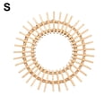 thumbnail image 2 of Rattan Innovative Art Decoration Round Makeup Mirror Dressing Bathroom Wall Hanging Mirror, 2 of 6
