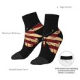 thumbnail image 6 of Naloa Patriotic USA Butterfly Art Ankle Socks for Women Non Slip Socks No Show Socks Classic Low Cut Casual Socks Casual Socks, 6 of 7