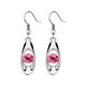 thumbnail image 4 of Pendientes para mujer, regalos para mujer, 8 piezas, pendientes de gota de cristal de moda, pendientes colgantes ovalados, pendientes largos, regalo, joyería, pendientes colgantes., 4 of 5