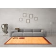 thumbnail image 3 of Ahgly Company Indoor Rectangle Solid Orange Modern Area Rugs, 5' x 8', 3 of 4