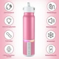 thumbnail image 6 of FGY Bluetooth Speaker Bottle 20oz Pink 304 Stainless Steel Water Bottle with Rechargeable Speaker & RGB Lighting, 6 of 6