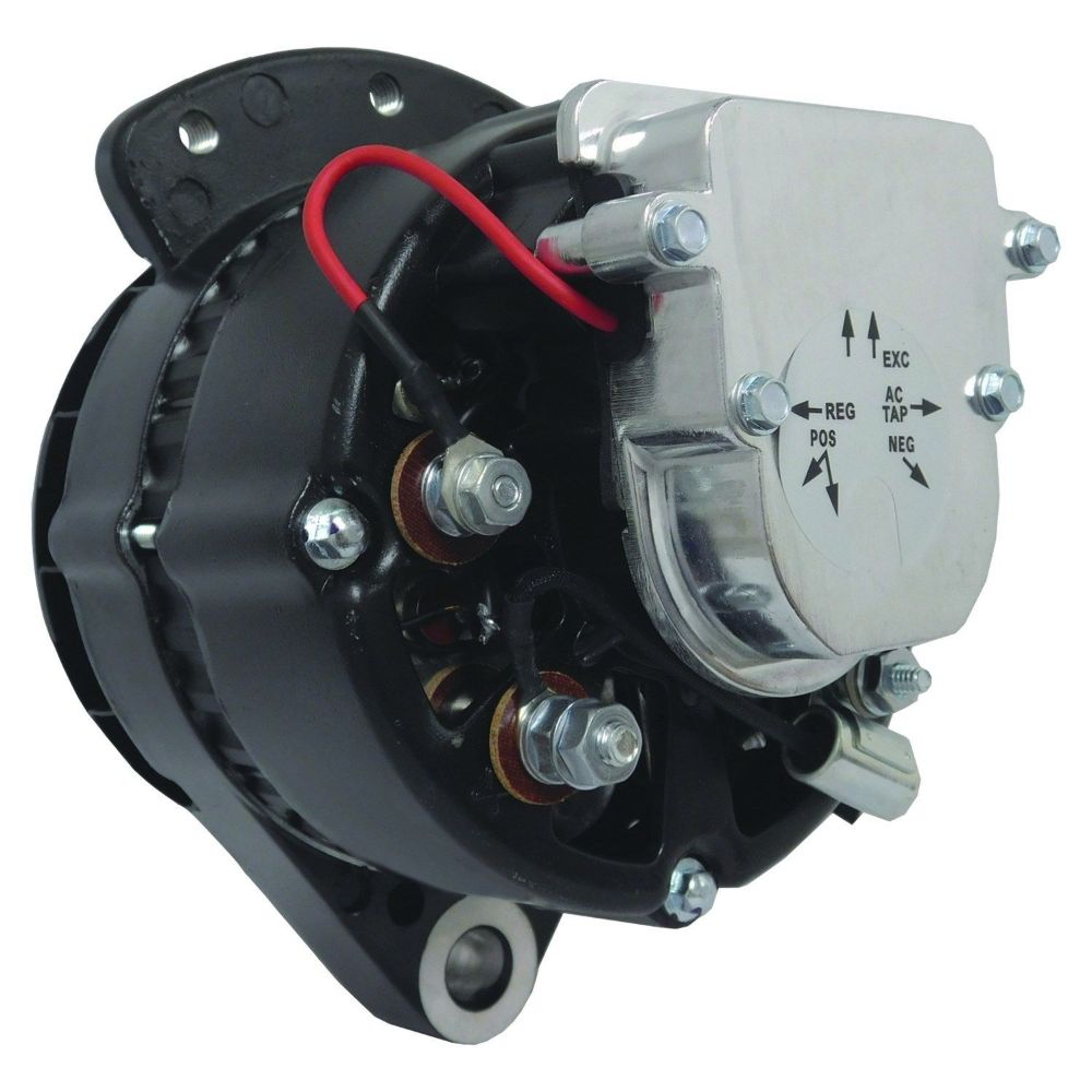 New Alternator Motorola Marine 51 Amp 12 Volt BiDirectional 1 Groove