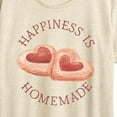 thumbnail image 3 of Instant Message - Happiness Is Homemade - Women's Short Sleeve Graphic T-Shirt, 3 of 6