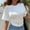 White, variant on Hauaitttt Women Korean Design Sense Round Neck Sleeve Short Sleeve T Shirt Women's New Summer All Matching Solid Color Loose Top Women Summer Top Solid Color Tops Women Womens Long Sleeved Tees