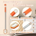 thumbnail image 4 of JEHONN 4-in-1 Tile Tub Scrubber with Long Handle, Upgraded Shower Cleaning Brush (Orange), 4 of 7
