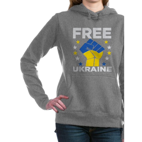 CafePress - Free Ukraine Stop War Sweatshirt - Pullover Hoodie, Classic & Comfortable Hooded Sweatshirt