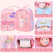 Ficcug School Bag Backpacks for Girls,Shoulder Children School Bookbags for Kids,Primary School Season Gift,Pink