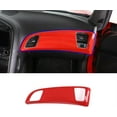 thumbnail image 6 of TINKI ABS Chrome Car Carbon Fiber Dashboard Panel Decor Cover Compatible for Chevrolet Corvette C7 2014 2015 2016 2017 2018 2019 Accessories ABS Plastic, 6 of 9