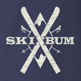 thumbnail image 3 of CafePress - Vintage Ski Bum Long Sleeve Dark T Shirt - Long Sleeve Dark T-Shirt, 3 of 4