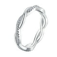 thumbnail image 1 of Couples Wedding Crystal Ring Punk ring Wedding Twist Loop Circle Woman Man Girls Lady Party Jewelry Rings, 1 of 9