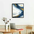 thumbnail image 3 of JEUXUS Blue and Gold Abstract Wall Art Blue Abstract Canvas Art Blue Fantasy Wall Art Gold Foil Abstract Painting Blue and White Abstract Poster Blue and Gold Marble Wall Decor for Bedroom, 3 of 4