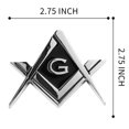 thumbnail image 2 of Emblema de coche CREATRILL Masonic Cromado 2.75, 2 of 7