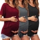 thumbnail image 5 of Camisas de Maternidad Yuyangstore Ropa de Extractor de Leche Lactancia Negro Rojo Gris M, 5 of 8