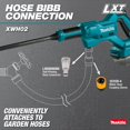 thumbnail image 4 of Limpiador a presión inalámbrico Makita XWH02Z 18V LXT® 320 PSI 0.7 GPM, 4 of 8