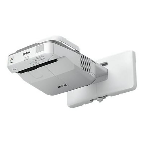 Epson PowerLite 685W for SMART Board Interactive Whiteboards - 3LCD projector - 3500 lumens (white) - 3500 lumens (color) - WXGA (1280 x 800) - 16:10 - 720p - ultra short-throw lens - LAN - with 2 years Epson Road Service Program