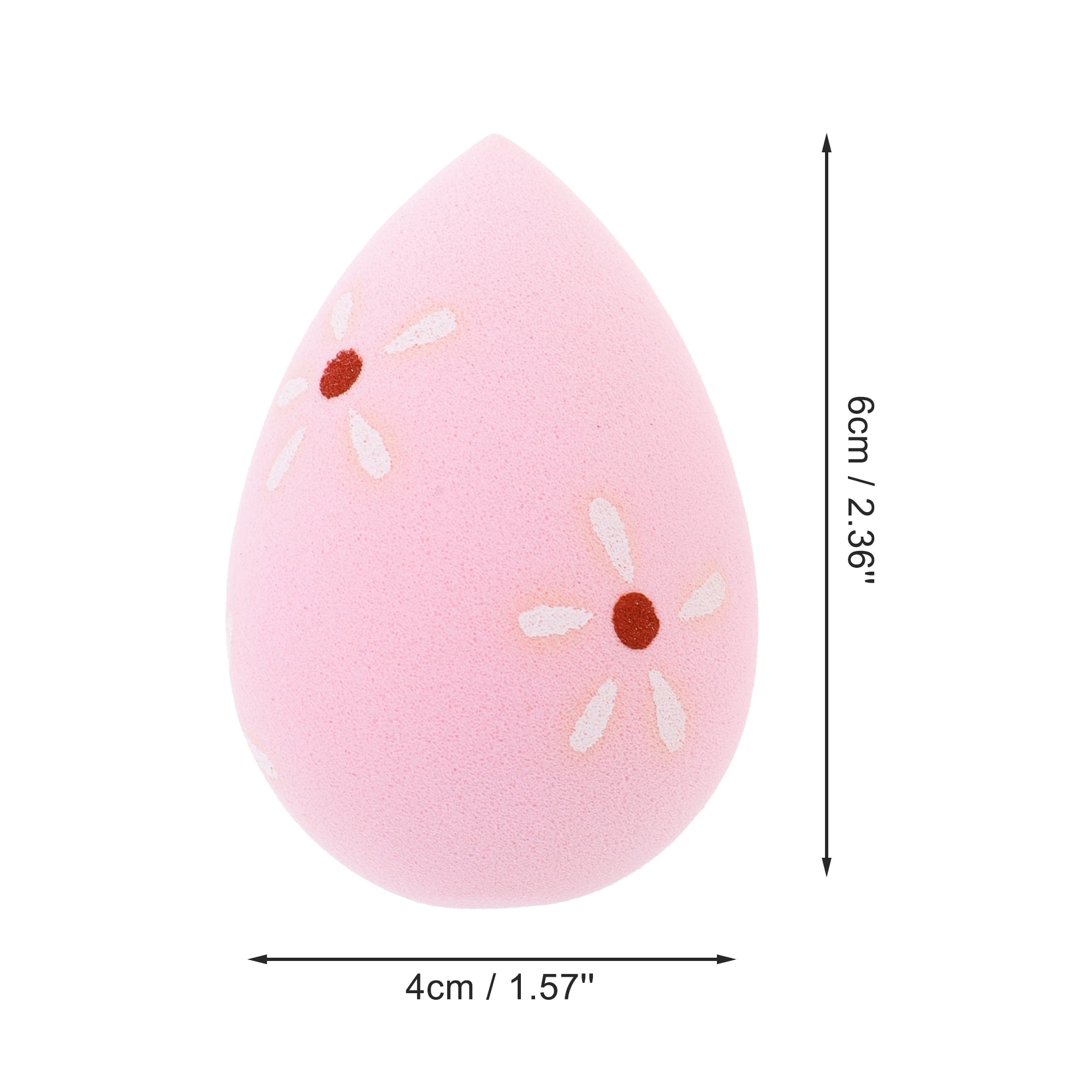 Unique Bargains 1 Pc Floral Face Makeup Sponge for Bedrooms Pink