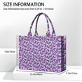 thumbnail image 3 of Large Capacity Tote Bag,Purple Butterfly Pattern Handbag Fashion Luxury Tote Bag,15.7"x13"x 5.1" Inches,Laptop Compatible, 3 of 6