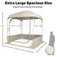 thumbnail image 5 of REDCAMP Sports Tent Pop Up Shelter, All Weather Tents for Outside Sports, Waterproof Windproof Rain Pod, Instant Setup Clear Pop Up Shelter, 5 of 7