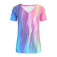 thumbnail image 5 of ChaoHeng Tops for Women Women Tops Spring Summer Women's New Short-Sleeved V-neck Pullover Casual Printed Fashion Top, 5 of 7