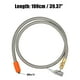 thumbnail image 3 of Adaptador de manguera de inflado de neum?ticos Flexible de 39,4 ", 1 Uds., mandril de aire de tama?o de rosca M6 con manguera para v?lvula de neum?tico est?ndar, rosca fina con v?lvula de liberaci?n de aire Unique Bargains mandriles para neumáticos de automóviles, 3 of 6