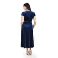 thumbnail image 3 of Vestido envolvente de terciopelo Roman Fashion /Juvenil, 3836 (Azul marino) azul marino CH, 3 of 5