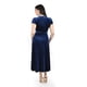 thumbnail image 3 of Vestido envolvente de terciopelo Roman Fashion /Juvenil, 3836 (Azul marino) azul marino CH, 3 of 5