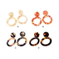thumbnail image 4 of Jumpingount Pendientes colgantes para niña, suministro de joyería, aro grande a la moda, pendiente de personalidad para mujer con orificio para la oreja, Ropa, zapatos y accesorios Miscelánea Rojo Jumpingount AP010392-02, 4 of 6