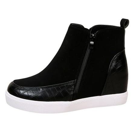 

Casual Shoes for Women Breathable Flat Casual Color Comfortable Solid Zipper Single Toe Round Women Shoes Women S Casual Shoes Shoes for Women Pu 37