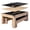 Tan, variant on Atomic Hampton 3-in-1 Tan Combo Table - Billiards, Ping Pong, and Dining Table All-In-One - Instant Transformation - Premium Black Felt - XL Bench Storage for All Accessories