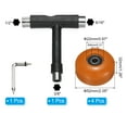 thumbnail image 2 of Unique Bargains Roues de Skateboard 52mm 95A Roues de Rue avec Roulements Noirs Outil de Skateboard pour Rue, Orange, Lot de 4, 2 of 5
