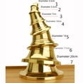 thumbnail image 3 of Copper bell copper bell copper bell pendant size copper wind bell copper bell, 3 of 4