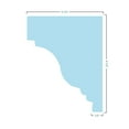thumbnail image 6 of Ekena Millwork 176" Bottom Width x 182" Top Width x 4 1/2"H x 1/2"P Classic Crosshead, 6 of 24