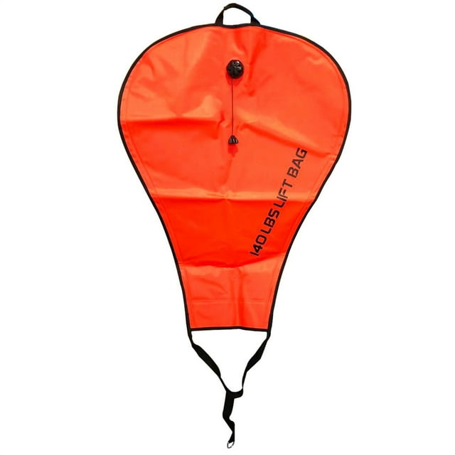Ruiboury Dive Lift Bag Inflatable Decompression with Head Pumping Buoy Float Multi-Functional Portable Supplies Diving Equipment 140LBS